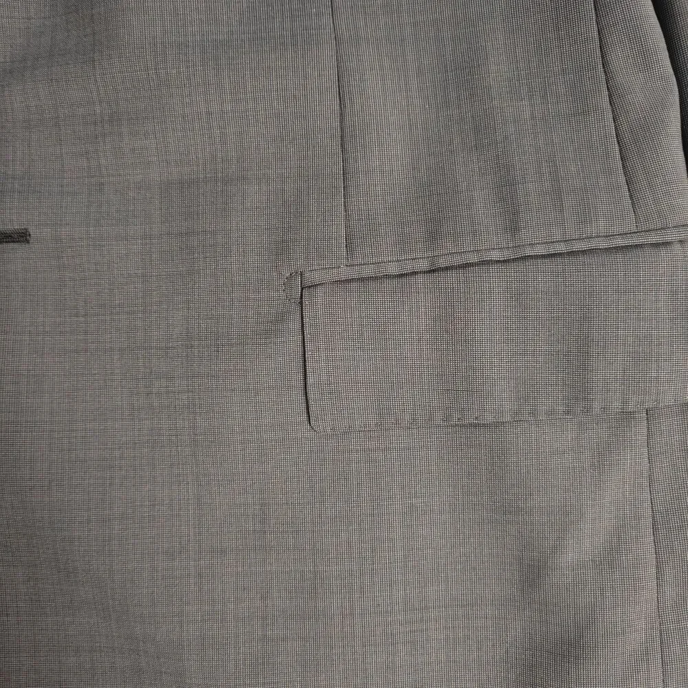 Ermenegildo‎ Zegna Jacket Mens 52 L Gray Suit Fit Rom Wool Notched Lapel 2Button